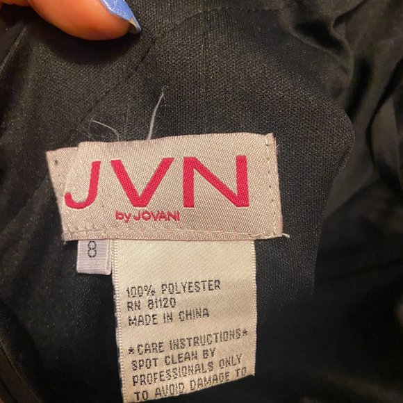 Jovani Black and Gold Sequin Open Back Cocktail Dress. Size 8 - Picture 5 of 7